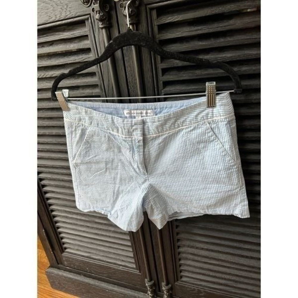 Southern Tide Leah Mid Rise 4 Pocket Seersucker Shorts size 2